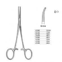 金鐘止血鉗彎有鉤 J31340 24cm 彎有鉤