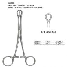 金鐘海綿鉗直有齒 JC6030 24cm 直有齒 頭寬14