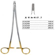 金鐘硬質(zhì)合金鑲片持針鉗直窄 細(xì)針 JCA230 14cm 直窄 細(xì)針 0.3