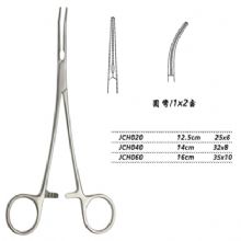金鐘無損傷止血鉗  JCH020 12.5cm 圓彎 25×6 1×2齒