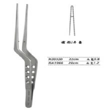 金鐘顯微鑷槍形 NA1060 20cm 槍形 平臺 頭寬 1.2腦用鑷