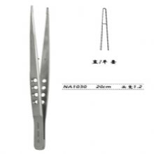 金鐘顯微鑷直 NA1030 20cm 直 平臺 頭寬 1.2腦用鑷