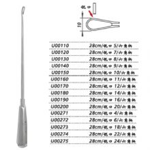 金鐘子宮刮U00110 28cm銳口5 六角柄