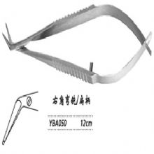 金鐘角膜剪  YBA050 右角彎鈍 刃長11 扁柄