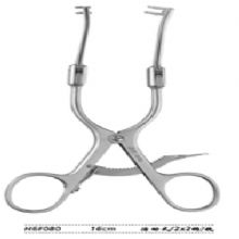 金鐘乳突牽開器  H6F080 16cm 活動式 2×2鉤鈍