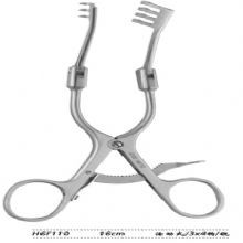 金鐘乳突牽開器  H6F110 16cm 活動式 3×4鉤銳