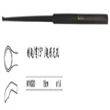 金鐘刮匙彎15° N1N020 19cm 彎 15° 匙形無孔 刃1.6（鈦）顯微刮匙