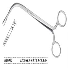 金鐘喉用鉗鉗式 H8F010 22cm 鉗式 前彎 上開（取魚骨）取魚骨喉鉗
