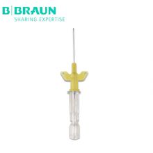 德國(guó)貝朗動(dòng)靜脈留置針I(yè)ntrocan-W英初康 帶翼 24G 針頭0.7×19mm 黃色  貨號(hào)4254074B