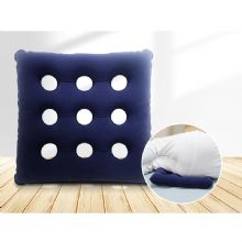 樂惠九孔充氣坐墊42*42cm 深藍(lán)色