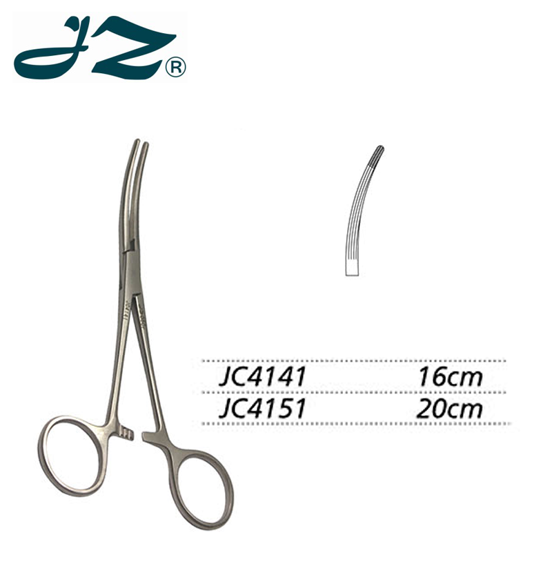 金鐘止血鉗彎直齒 JC4151 20cm 彎直齒（羅-卡氏）