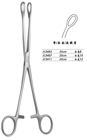 金鐘海綿鉗彎無(wú)齒 JC3411 25cm 彎無(wú)齒 頭寬12 WD