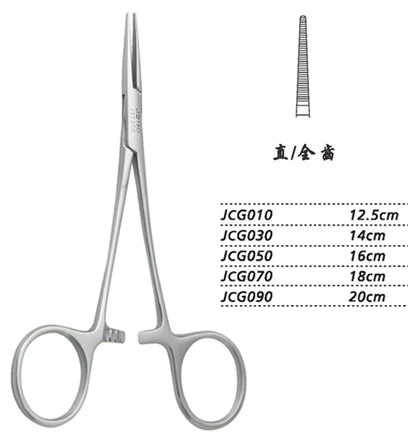 金鐘止血鉗精細(xì) JCG050 16cm 直全齒 （精細(xì)）