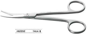 金鐘耳息肉剪  H6Z050 14cm 彎