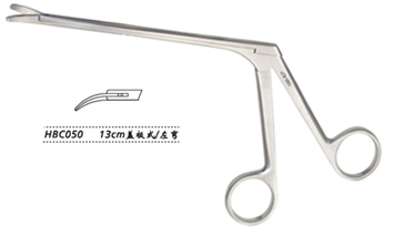 金鐘鼻組織剪蓋板式 HBC050 13cm 蓋板式 左彎