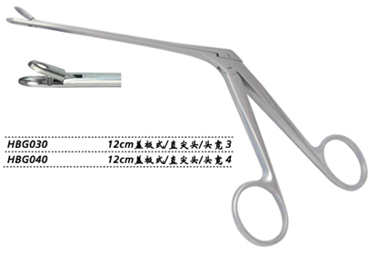 金鐘鼻組織鉗尖頭 HBG030 12cm 蓋板式 直尖頭 寬3
