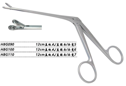 金鐘鼻組織鉗圓頭 HBG110 12cm 蓋板式 直圓頭 寬7