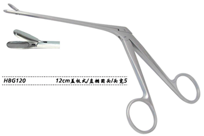 金鐘鼻組織鉗圓頭 HBG120 12cm 蓋板式 直橢圓頭 寬5