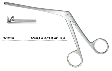 金鐘鼻組織鉗尖頭 H7D060 12cm 上彎90° 尖頭  寬3.8