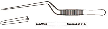 金鐘鼻用鑷槍形 HBZ030 16cm 無(wú)齒