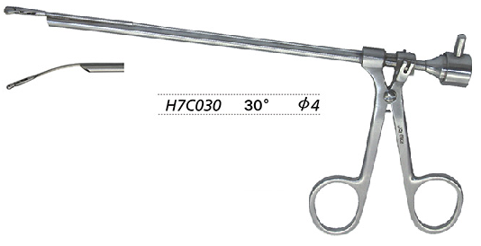 金鐘鼻咽活體取樣鉗15cm H7C030 管式 下彎30° 帶接口 φ4