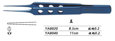 金鐘縫線結(jié)扎鑷直 YAB020 8.5cm 直 鉤深0.2