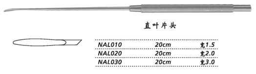 金鐘剝離器直 NAL030 20cm 直葉片頭 寬3.0