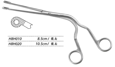 金鐘氣管導(dǎo)管夾持鉗 H8H020 10.5cm 圓頭