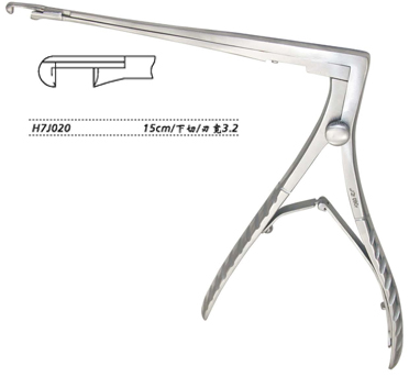 金鐘上頜竇咬骨鉗  H7J020 15cm下切 刃寬3.2