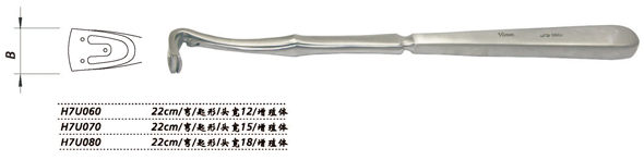 金鐘鼻增殖體刮匙有鉤 H7U070 有鉤 頭寬15
