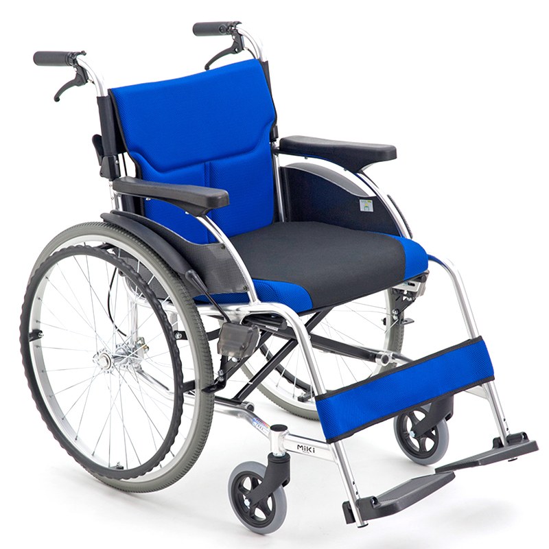 MIKI三貴手動輪椅車MCS-43JL 藍色 W4