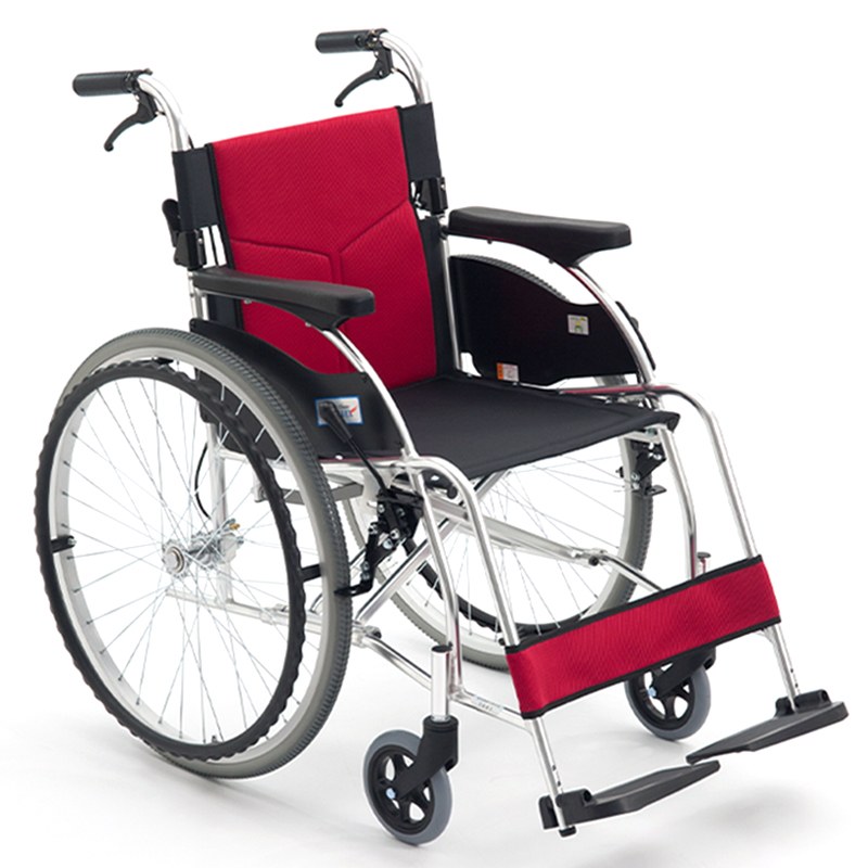 MIKI三貴手動(dòng)輪椅車MCS-47KJL W1紅色 精品系列