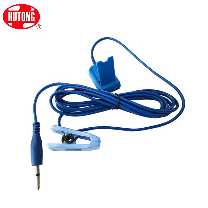 滬通高頻電刀配件 電纜  EC03 粘貼極板電纜 圓頭(Φ6.3）帶夾子