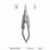 金鐘顯微持針鉗 直