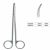 金鐘顯微剪神經(jīng)剪 N20310 18cm 彎H6 指圈柄