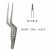 金鐘顯微鑷槍形 NA1020 20cm 槍形 有齒 頭寬 1.0