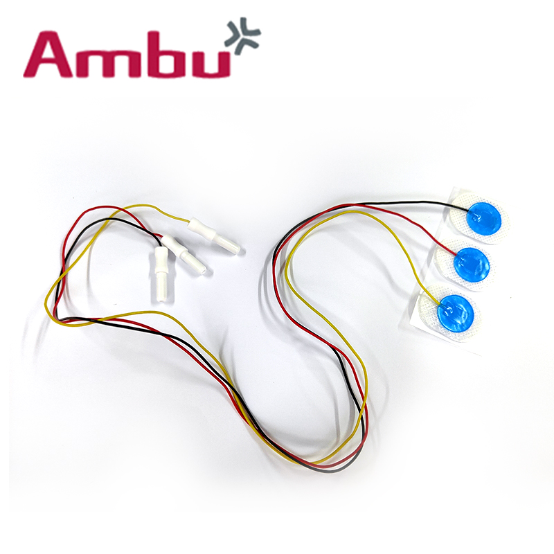 AMBU 丹麥安保藍點心電電極片NF-50-K/12/EU 30*22mm12片/袋，600片/小箱，1200片/大箱